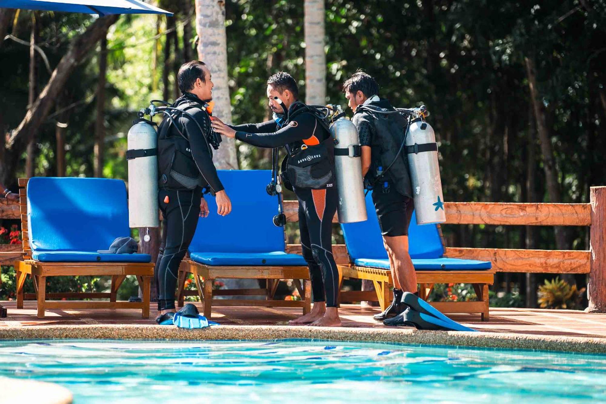 Blue Star Dive And Resort Анда Экстерьер фото